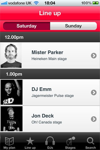 Escapade Dance Music Festival app by JustGoMusic - After